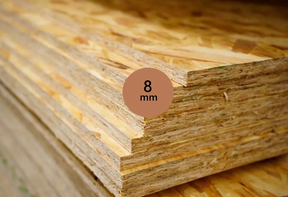8mm OSB lap Normál 1250x2500mm